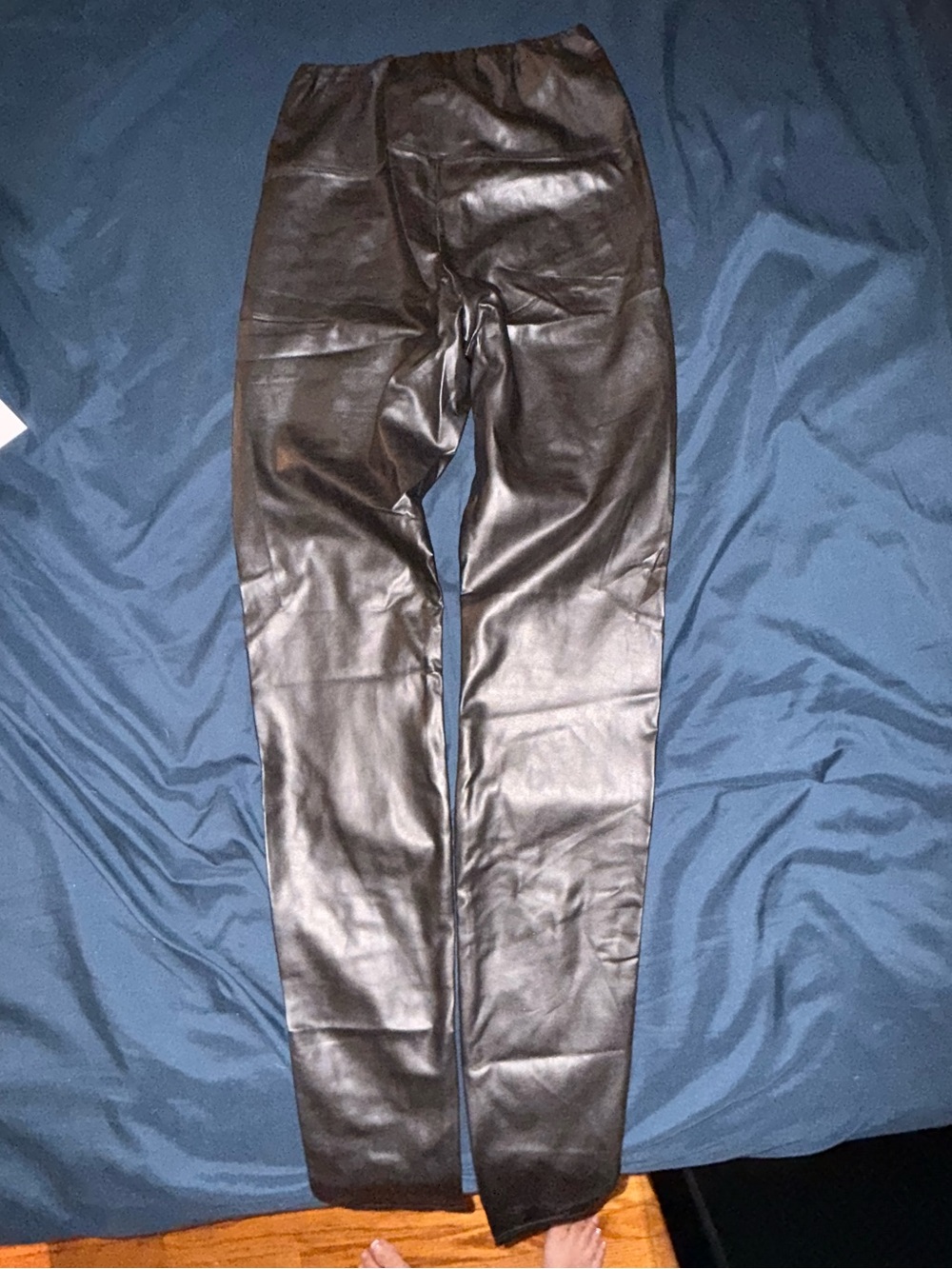 Wilfred Black Faux Leather Kids Leggings